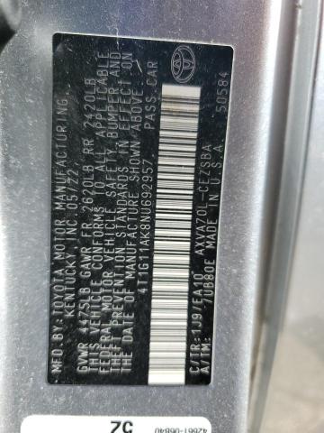 2022 TOYOTA CAMRY SE - 4T1G11AK8NU692957