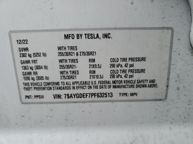 2023 TESLA MODEL Y - 7SAYGDEF7PF632513