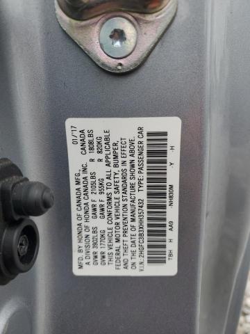 2017 HONDA CIVIC EX - 2HGFC3B3XHH357432