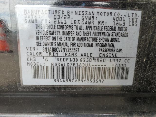 2022 NISSAN SENTRA SV - 3N1AB8CV2NY253597