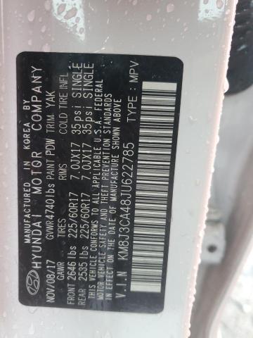 2018 HYUNDAI TUCSON KM8J3CA48JU622785