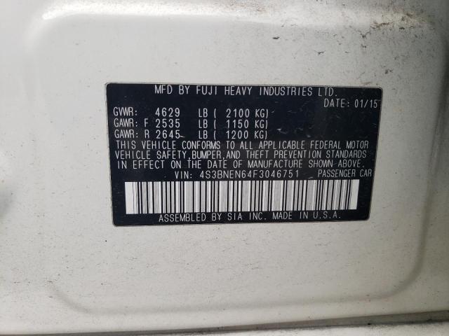2015 SUBARU LEGACY 3.6 4S3BNEN64F3046751