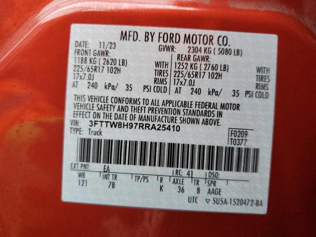 2024 FORD MAVERICK X - 3FTTW8H97RRA25410