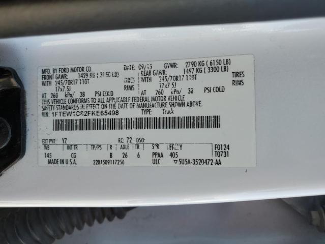 2015 FORD F150 SUPER - 1FTEW1C82FKE65498
