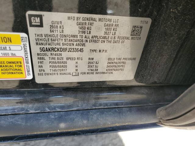 2015 BUICK ENCLAVE - 5GAKRCKD8FJ233645