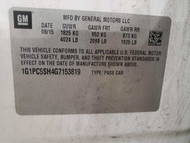 2016 CHEVROLET CRUZE LIMI 1G1PC5SH4G7153819