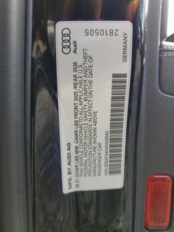 2022 AUDI A4 PREMIUM PLUS 40 WAUBBAF44NA004540