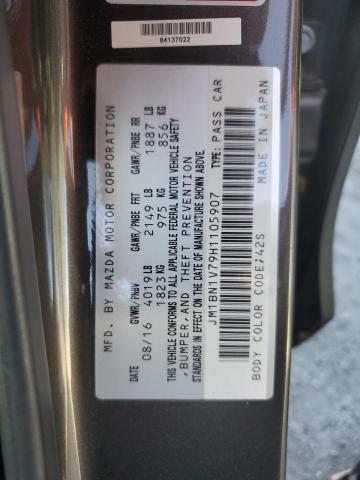 2017 MAZDA 3 TOURING JM1BN1V79H1105907
