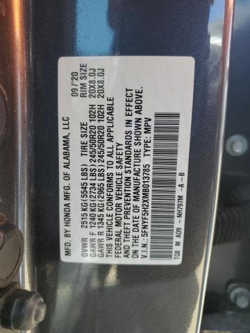 2021 HONDA PILOT SE 5FNYF5H2XMB013785