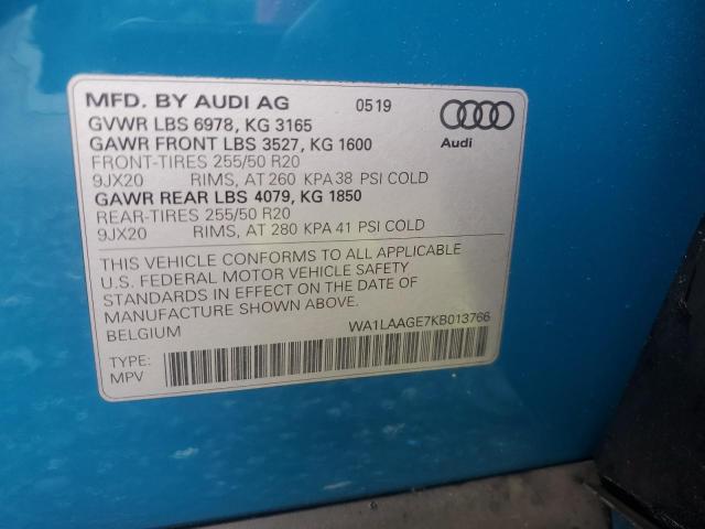 2019 AUDI E-TRON PRE - WA1LAAGE7KB013766