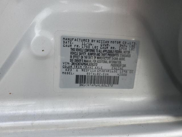 2017 NISSAN VERSA S - 3N1CN7AP6HL826372