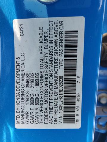 2024 HONDA CIVIC SPOR - 19XFL2H81RE028238