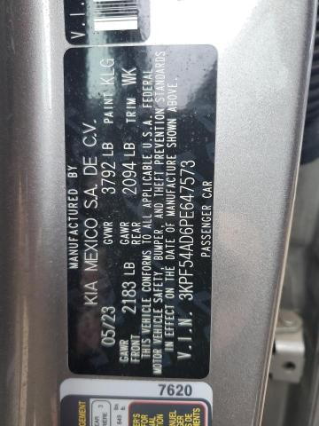 2023 KIA FORTE GT L - 3KPF54AD6PE647573