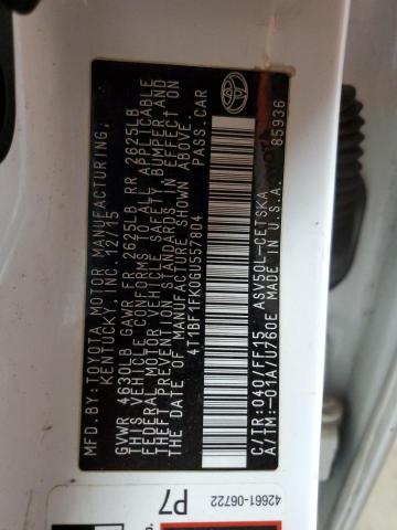 2016 TOYOTA CAMRY LE - 4T1BF1FK0GU557804