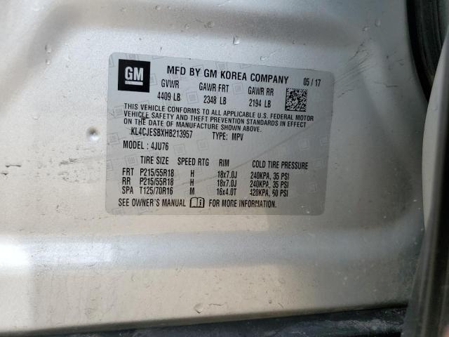 2017 BUICK ENCORE PRE - KL4CJESBXHB213957
