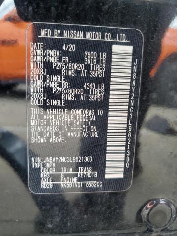 2020 NISSAN ARMADA SV JN8AY2NC3L9621300