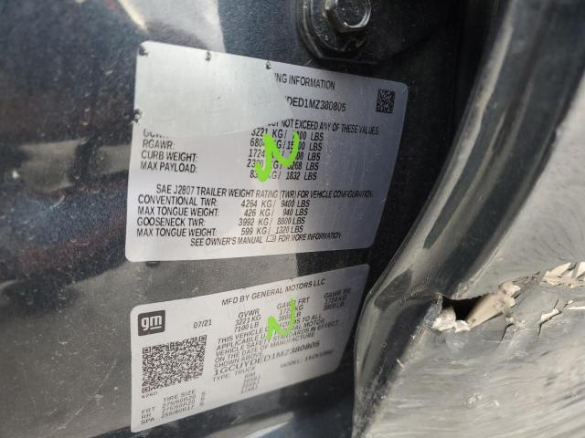 2021 CHEVROLET SILVERADO - 1GCUYDED1MZ380805