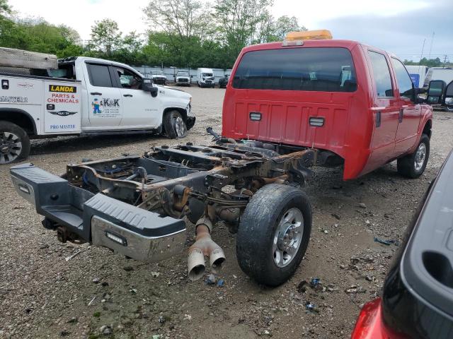 FORD F350 SUPER 2015 red crew pic diesel 1FT8W3BT2FED45763 photo #4