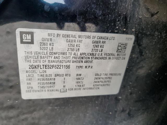 2015 GMC TERRAIN SL - 2GKFLTE32F6221156