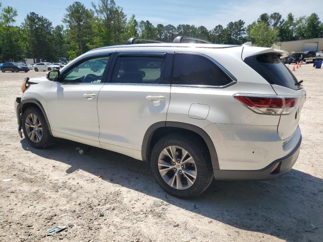 Vin: 5tdkkrfh1fs110498, lot: 57296005, toyota highlander xle 20152