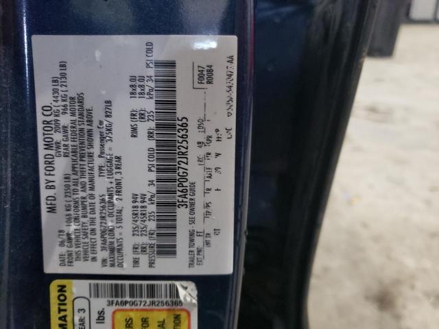 2018 FORD FUSION S 3FA6P0G72JR256365