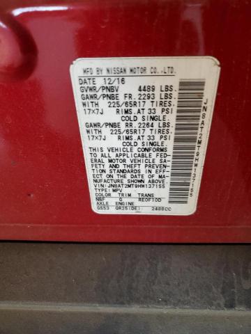 2017 NISSAN ROGUE S - JN8AT2MT9HW137155
