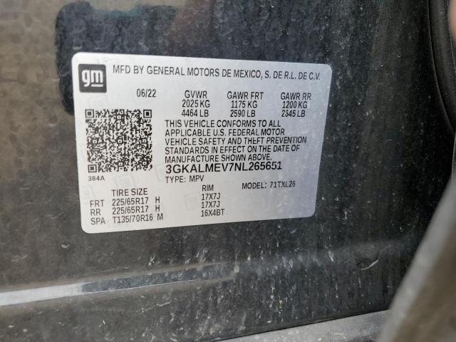 2022 GMC TERRAIN SL - 3GKALMEV7NL265651