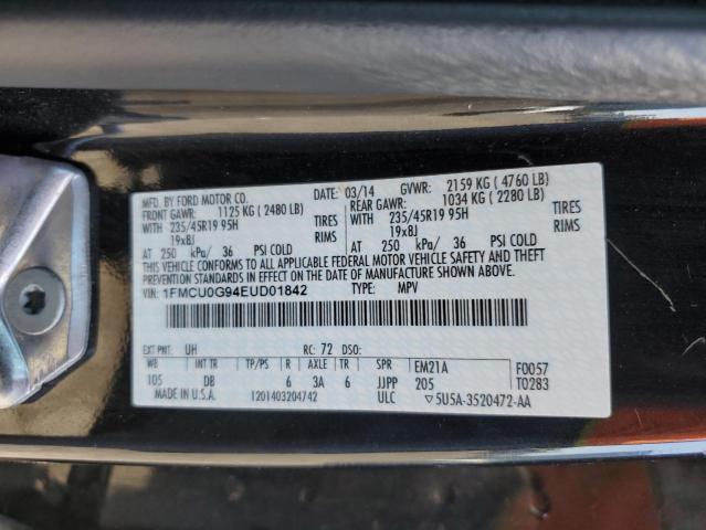 2014 FORD ESCAPE SE - 1FMCU0G94EUD01842