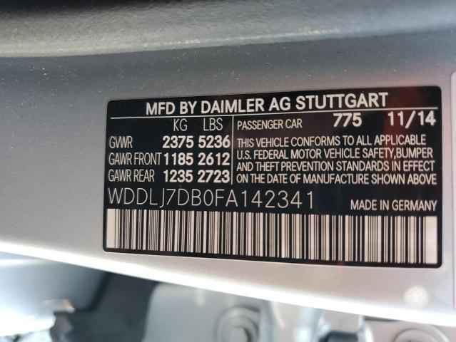 2015 MERCEDES-BENZ CLS 550 WDDLJ7DB0FA142341