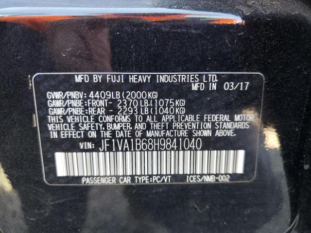 2017 SUBARU WRX JF1VA1B68H9841040