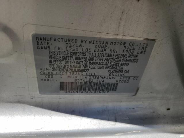 2018 NISSAN VERSA S - 3N1CN7APXJL856027