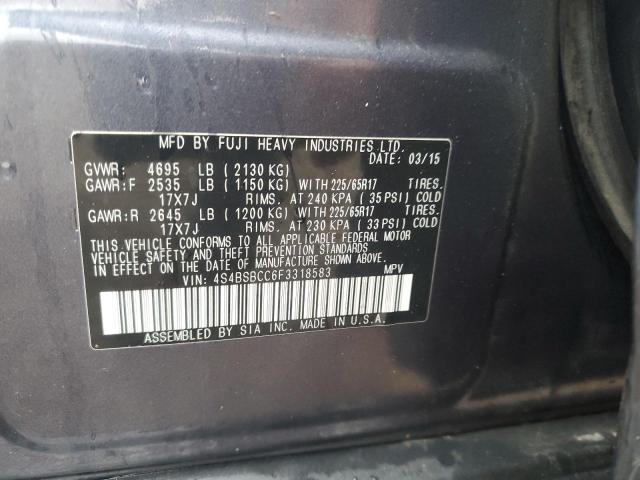 2015 SUBARU OUTBACK 2. - 4S4BSBCC6F3318583