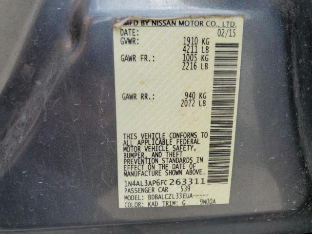 2015 NISSAN ALTIMA 2.5 - 1N4AL3AP6FC263311