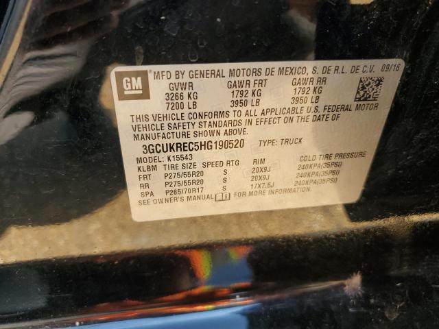 2017 CHEVROLET SILVERADO - 3GCUKREC5HG190520