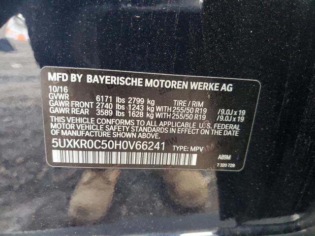 2017 BMW X5 XDRIVE3 - 5UXKR0C50H0V66241