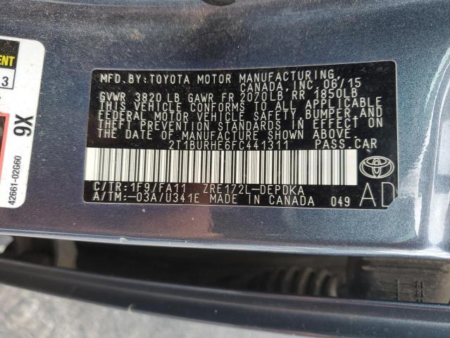 2015 TOYOTA COROLLA L - 2T1BURHE6FC441311