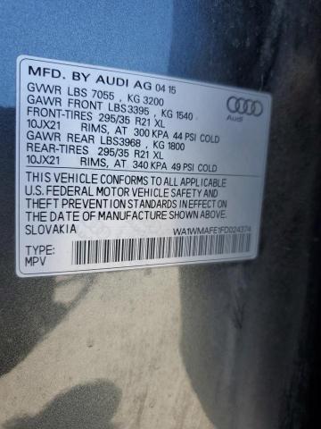 2015 AUDI Q7 TDI PRE - WA1WMAFE1FD024374