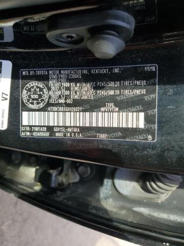 2016 TOYOTA VENZA XLE 4T3BK3BBXGU126021