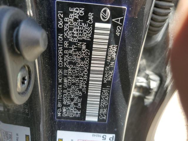 2021 LEXUS UX 250H JTHP9JBH0M2050127