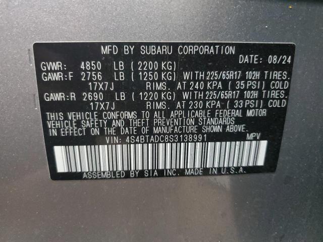 2025 SUBARU OUTBACK PR 4S4BTADC8S3138991