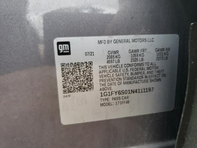 2022 CHEVROLET BOLT EUV L - 1G1FY6S01N4111197