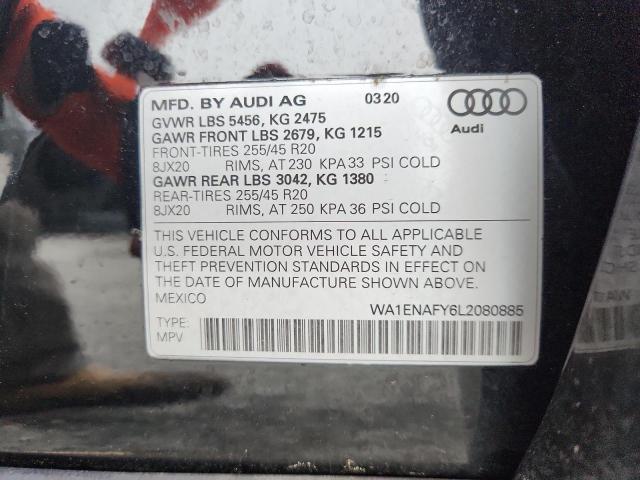 2020 AUDI Q5 TITANIU - WA1ENAFY6L2080885