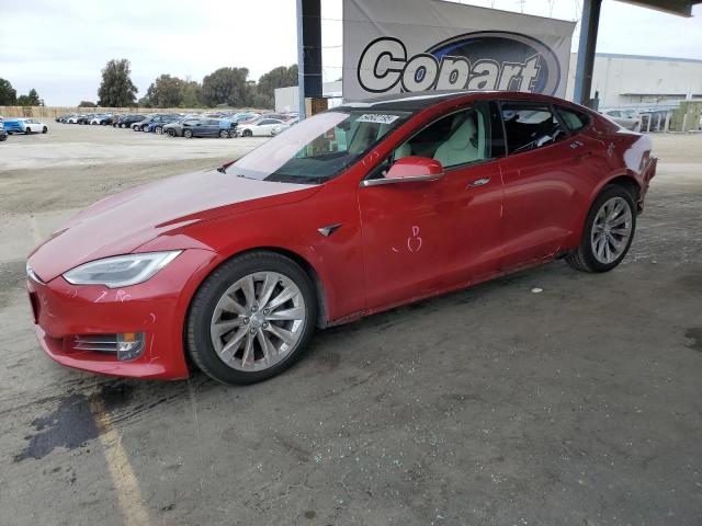 TESLA MODEL S 2017 red  electric 5YJSA1E29HF229425 photo #1