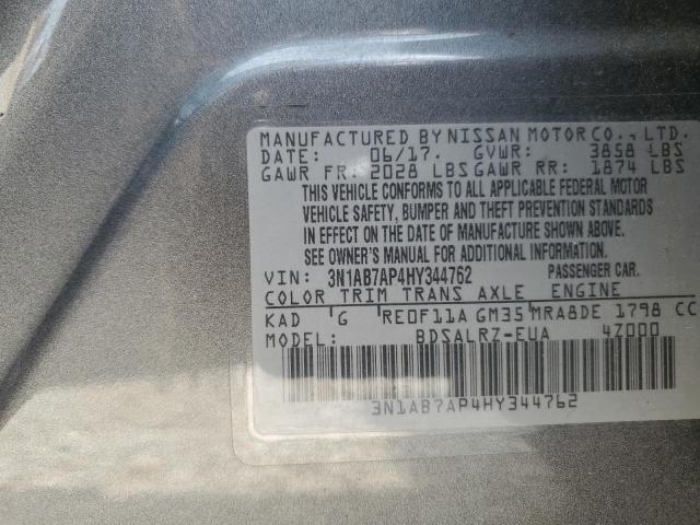 2017 NISSAN SENTRA S - 3N1AB7AP4HY344762