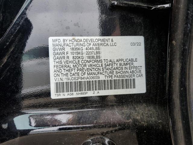 2022 ACURA ILX PREMIU 19UDE2F84NA006009
