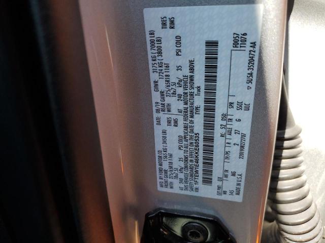 2019 FORD F150 SUPER - 1FTEW1E46KKE60535