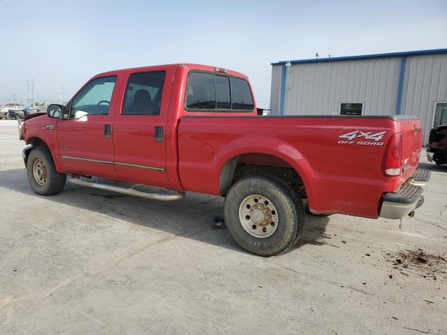 FORD F250 SUPER 2000 red crew pic diesel 3FTNW21F7YMA67920 photo #3