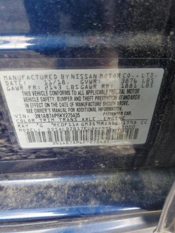 2019 NISSAN SENTRA S 3N1AB7AP6KY275435