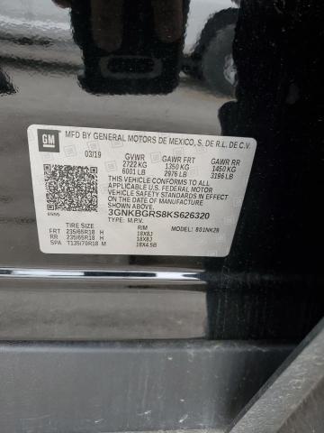2019 CHEVROLET BLAZER 2LT 3GNKBGRS8KS626320