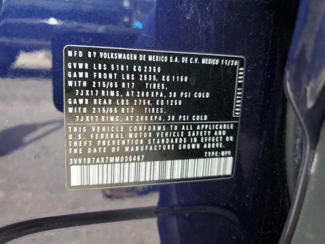 2021 VOLKSWAGEN TIGUAN S - 3VV1B7AX7MM036467